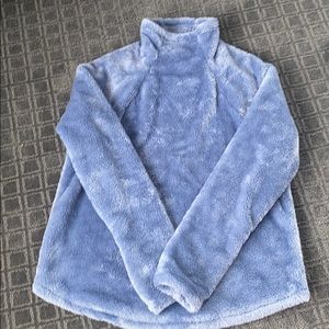 Periwinkle Mock Neck Sherpa